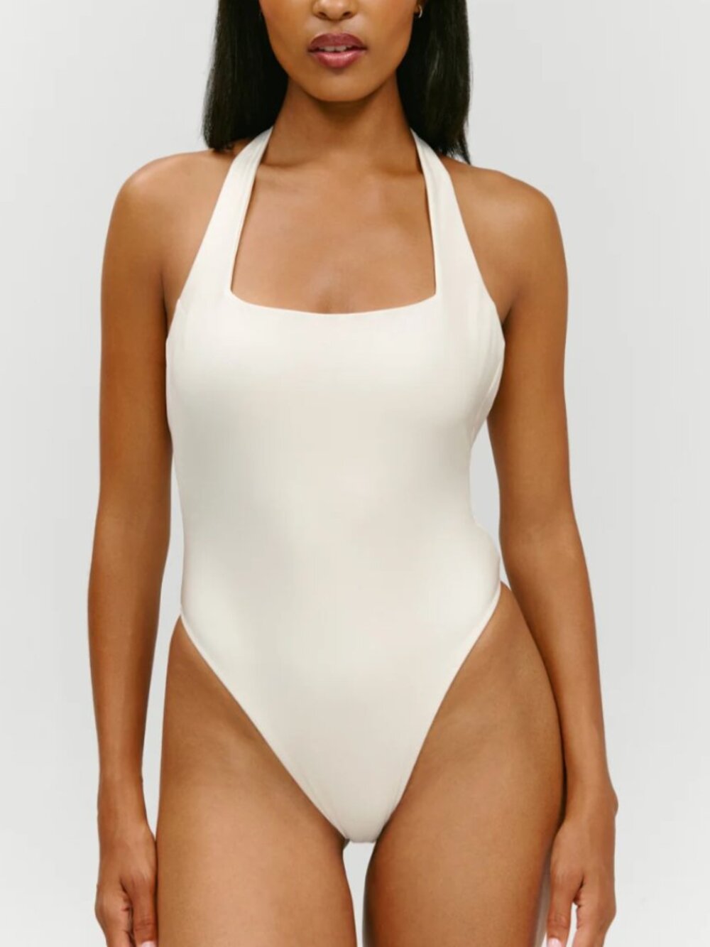Frankies Bikinis X Paige Lorenze Tommy Satin One-Piece Swimsuit - Size M NWT